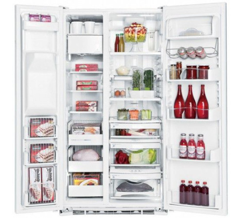 Холодильник IO MABE ORE24CGHFBI бежевый, ручки золото/бронза