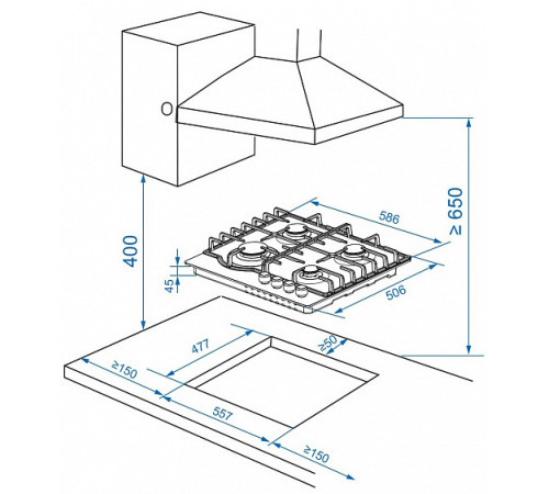 Варочная поверхность HAIER HHX-M64RFB