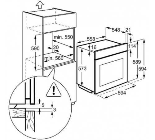Духовой шкаф AEG be 5501472 m