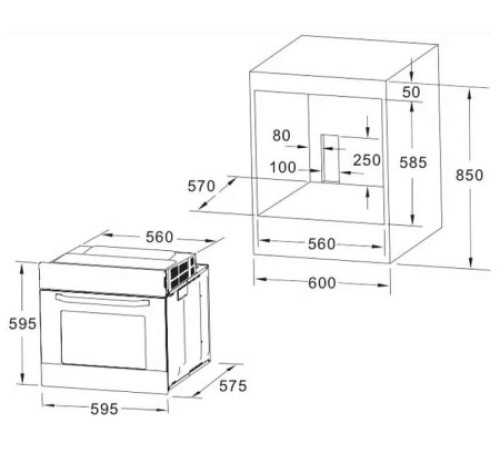 Духовой шкаф AKPO PEA 7009MED WH
