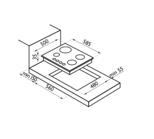 Варочная панель ARDESIA GA 31 MECBXSV