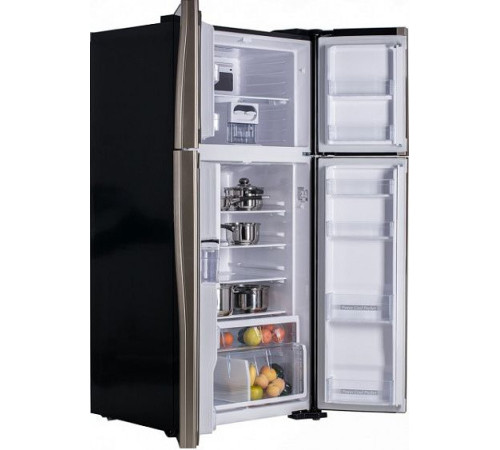 Холодильник  HITACHI r-w662 pu3 gbk черный