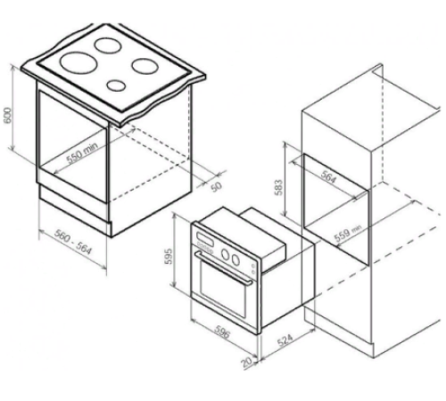 Духовой шкаф BOMPANI Forno Retro