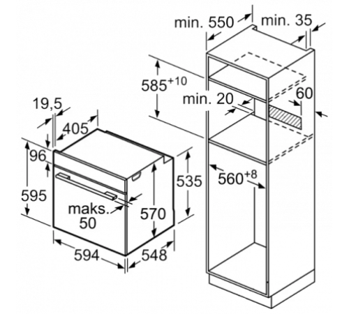 Духовой шкаф Bosch HBA 354YB0 черный