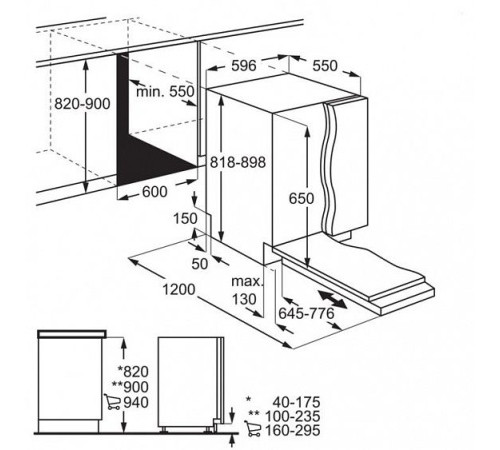 Посудомоечная машина ELECTROLUX EEA 917120 L