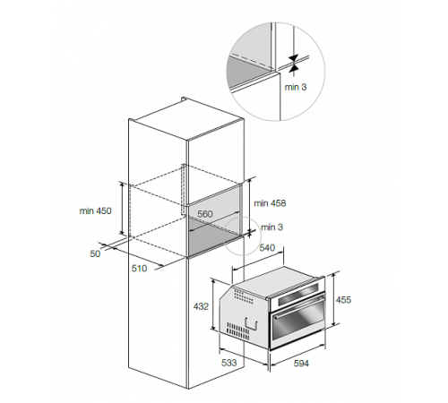 Духовой шкаф FULGOR FCO 4512 TM WH