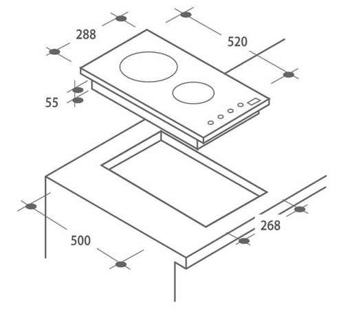 Варочная панель CANDY CDH 30