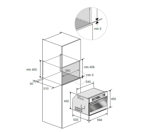 Духовой шкаф FULGOR FCO 4512 TM BK