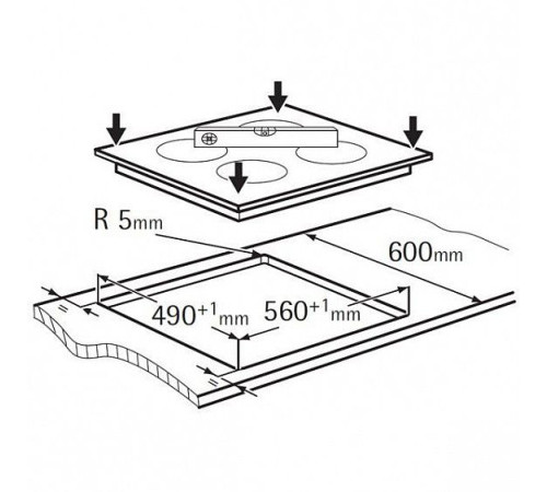 Поверхность AEG hk 654070 fb