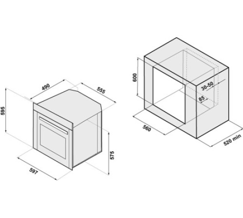 Духовой шкаф KRONASTEEL igg 1634 eg black