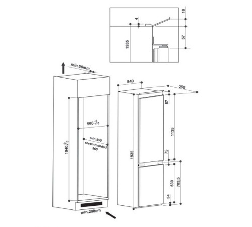 Холодильник SMEG FAB50LCRB