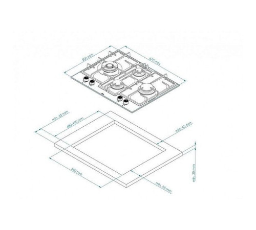 Варочная поверхность ZORG BP9 FDW black
