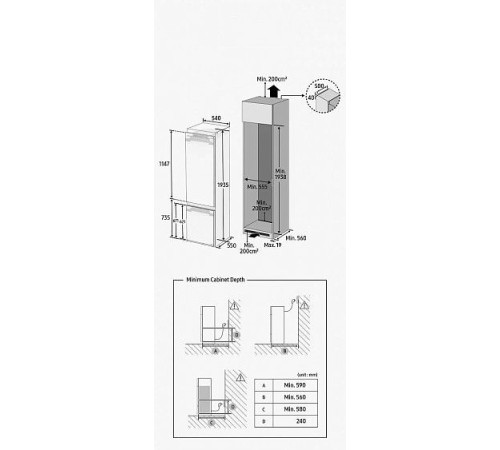 Холодильник SAMSUNG BRB306054WW