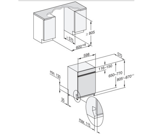 Посудомоечная машина MIELE G 7600 SCI EDST/CLST