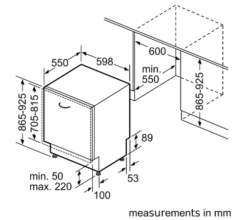 Посудомоечная машина BOSCH SBH4HCX48E