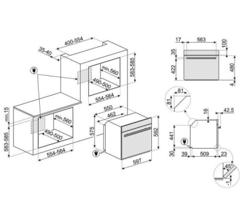 Духовой шкаф SMEG SO6604S4PNR