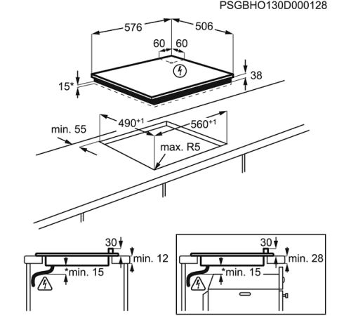 Поверхность ZANUSSI zev 6140 xba