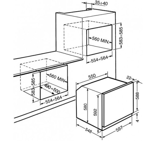 Духовой шкаф SMEG sc99x-8