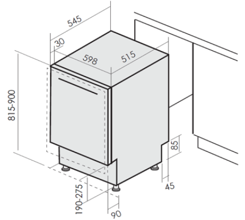 Посудомоечная машина MBS DW-604
