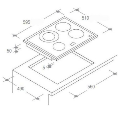 Поверхность CANDY ci 640 c