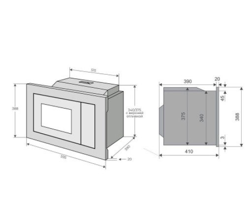 Микроволновая печь KONIGIN GTMB925BFG