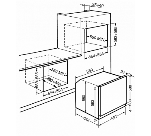 Духовой шкаф SMEG sf750bs