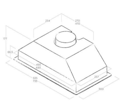 Встраиваемая вытяжка Jet Air Viera GR/A/52