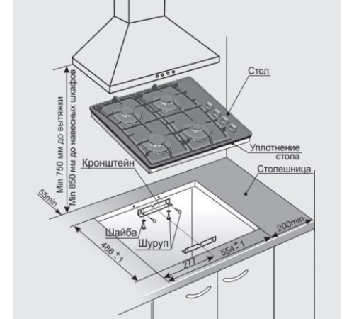 Газовая поверхность GEFEST сг свн 2230 к3