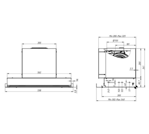 Вытяжка ELIKOR Sense 60П-1000 хром