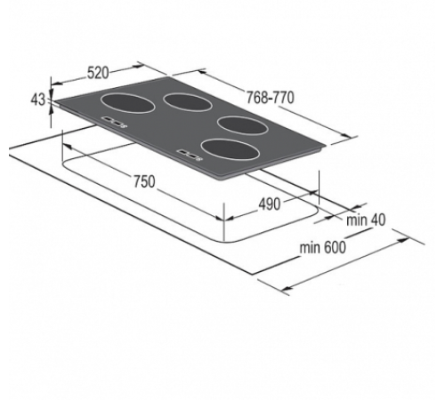 Поверхность GORENJE it 742 axc