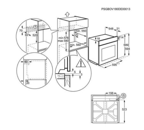 Духовой шкаф AEG BCE451351M