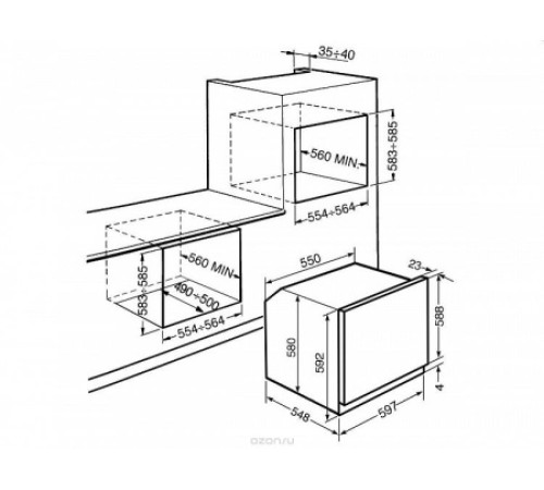 Духовой шкаф SIMFER B6EO77011