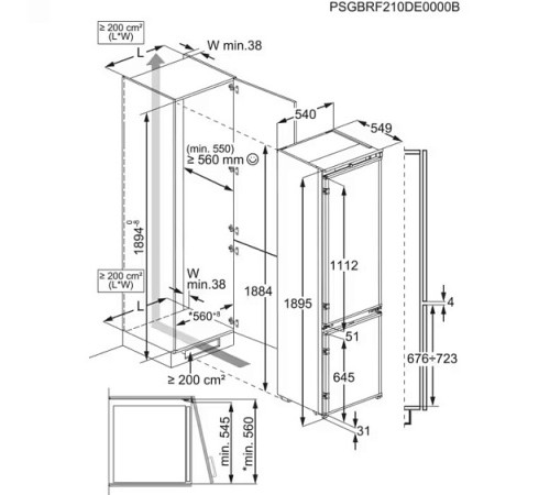 Холодильник ELECTROLUX ENS8TE19S