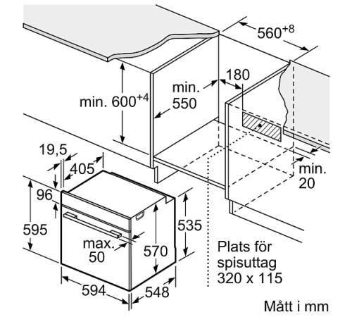 Духовой шкаф BOSCH HBA530BS0S