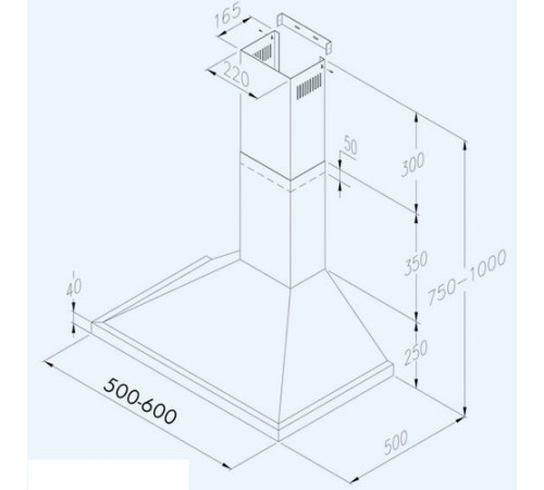 Вытяжка JET AIR ANNY SL 60 WH