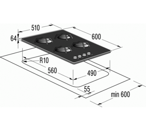 Поверхность GORENJE gc 640 bc