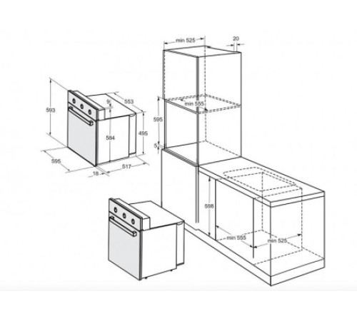 Духовой шкаф DARINA 1U BDE 111 707 At