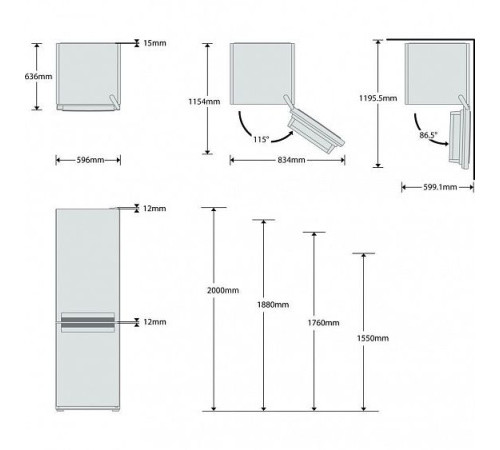 Холодильник WHIRLPOOL BLF 8121 W