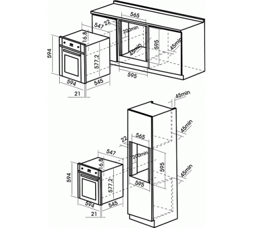 Духовой шкаф MBS DE-604