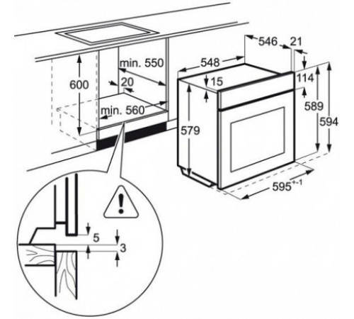 Духовой шкаф AEG BCR546350W