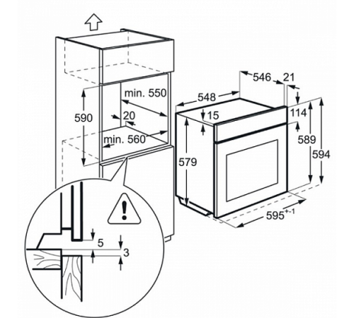 Духовой шкаф Aeg BPE 552320 M