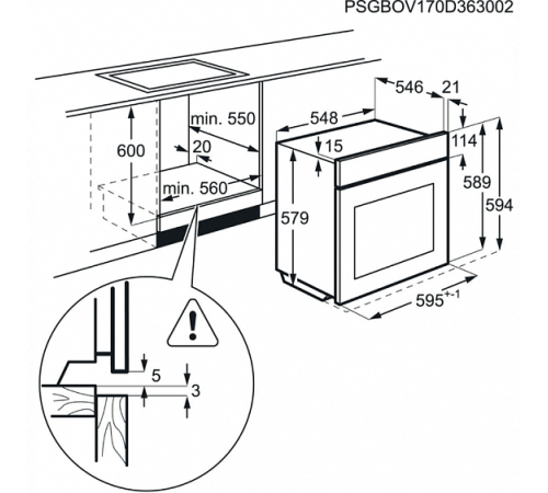 Духовой шкаф AEG BER 451110 B