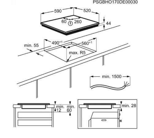 Варочная поверхность ELECTROLUX EIS62449