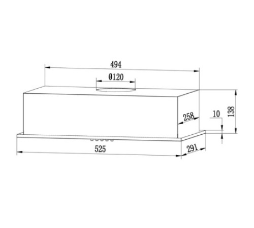 Вытяжка CENTEK CT-1850-52 белый