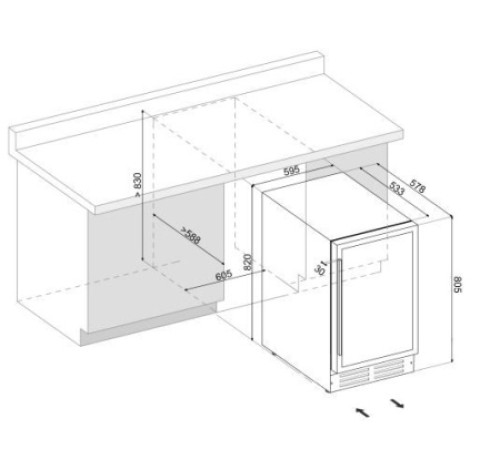 Винный шкаф DUNAVOX DAU-46.145DSS