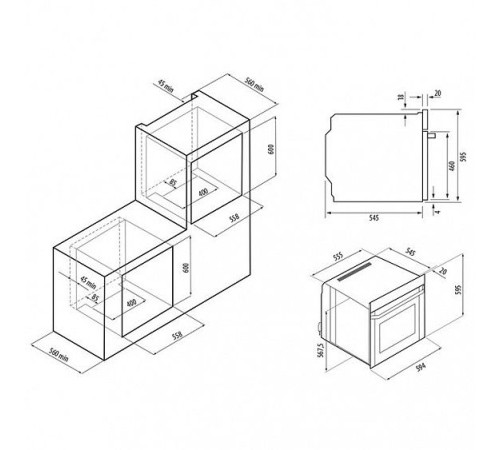 Духовой шкаф KRONA ESSENZA 60 WH