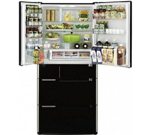 Холодильник HITACHI r-c 6200 u xk черный кристалл