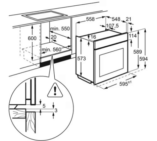 Духовой шкаф ELECTROLUX EOE8P39WV