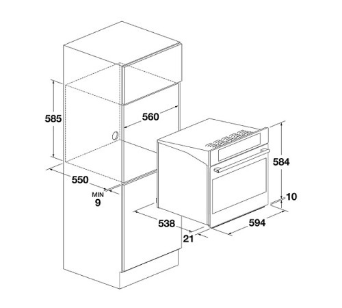 Духовой шкаф FULGOR Milano FCPO 6215 P TEM X