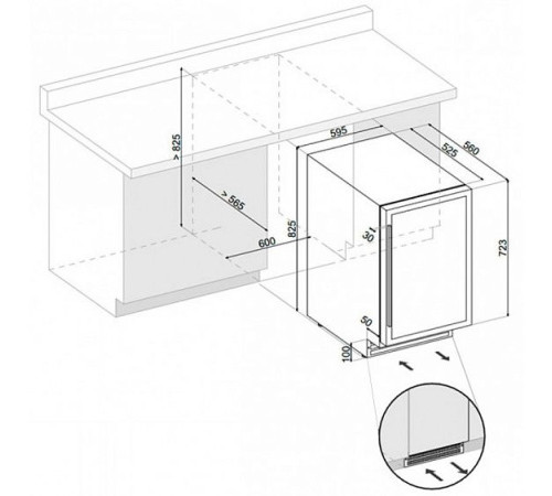 Винный шкаф DUNAVOX dau-52.146ss